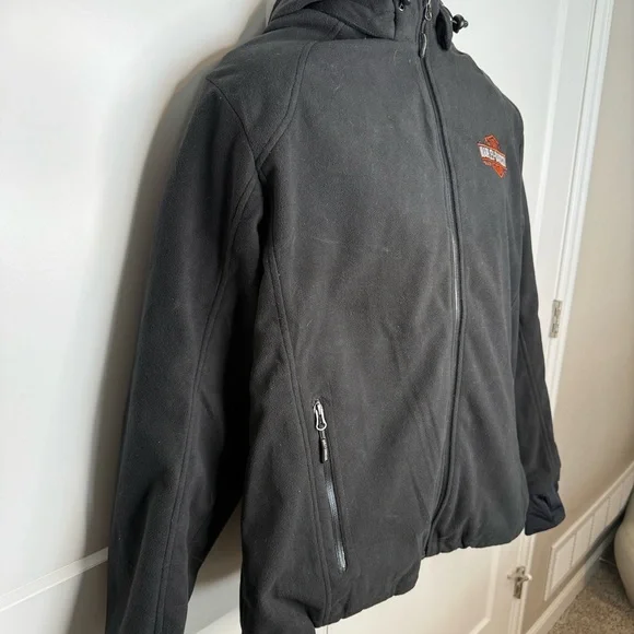 Harley Davidson Hooded Riding Jacket w/ Armor - Picture 2 of 7